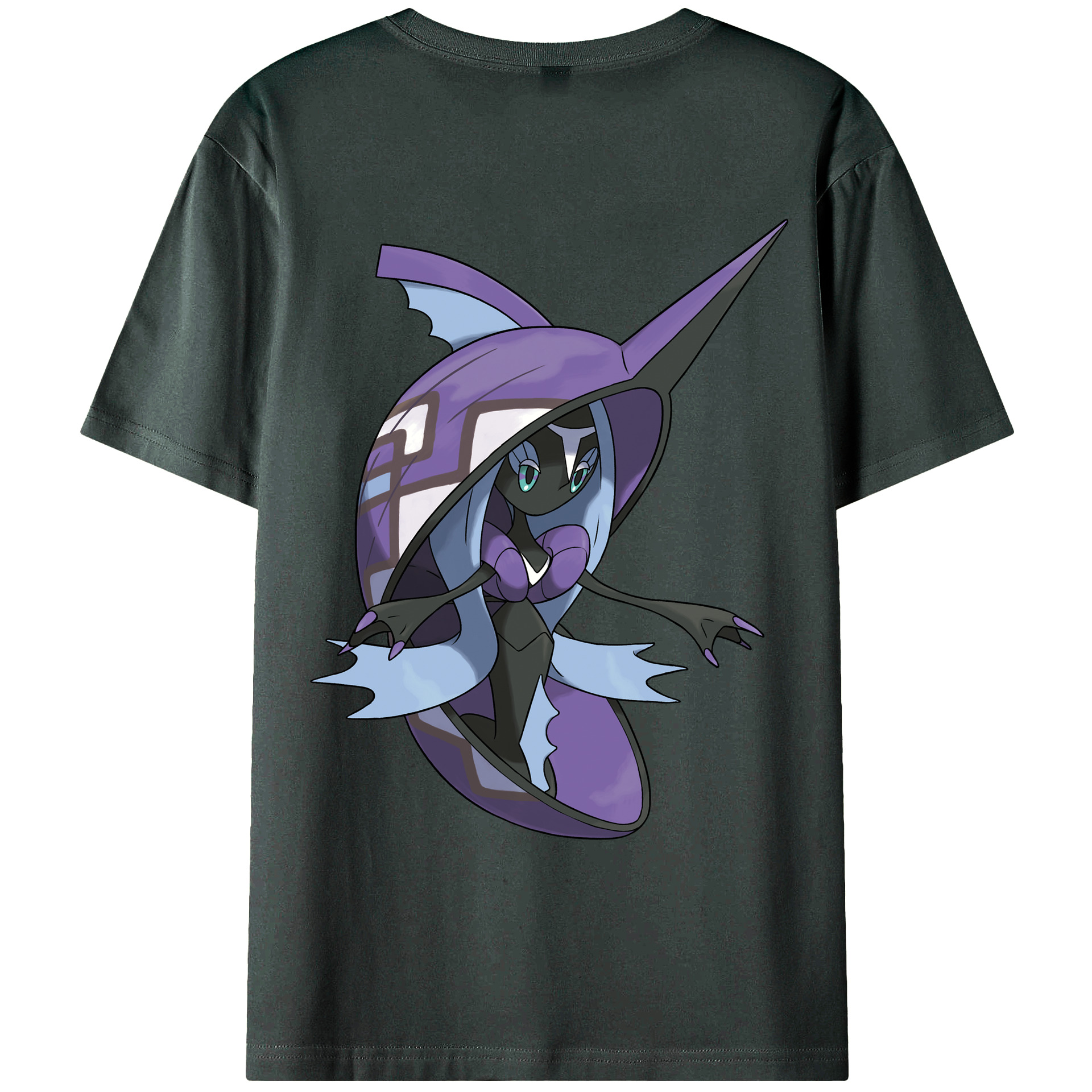 （画像用） ポケットモンスター Pokémon 綿100％ メンズ半袖Tシャツ（バックプリント） 通気性